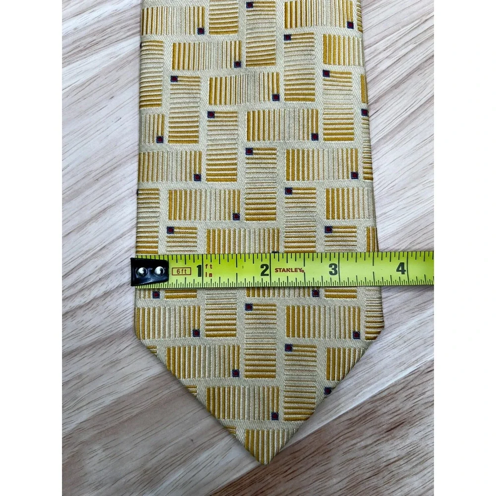 Jos A‎ Bank Signature Collection Tie Mens Silk Geometric Italy L:61